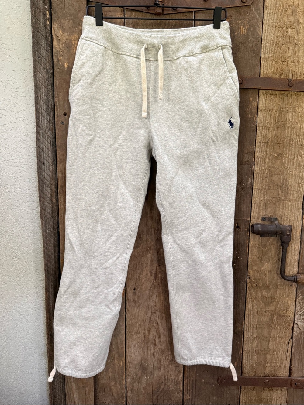 Polo Ralph Lauren Pants Mens SP Gray Sweatpants Drawstring Hem